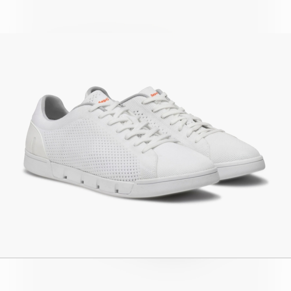 NIB Swims Breeze Tennis Knit Sneakers, White, Men's 8